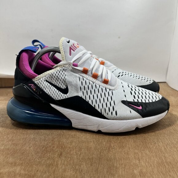 Nike Air Max 270 Shoes Mens Size 8.5 White Multi CW6989-100 Sneakers
